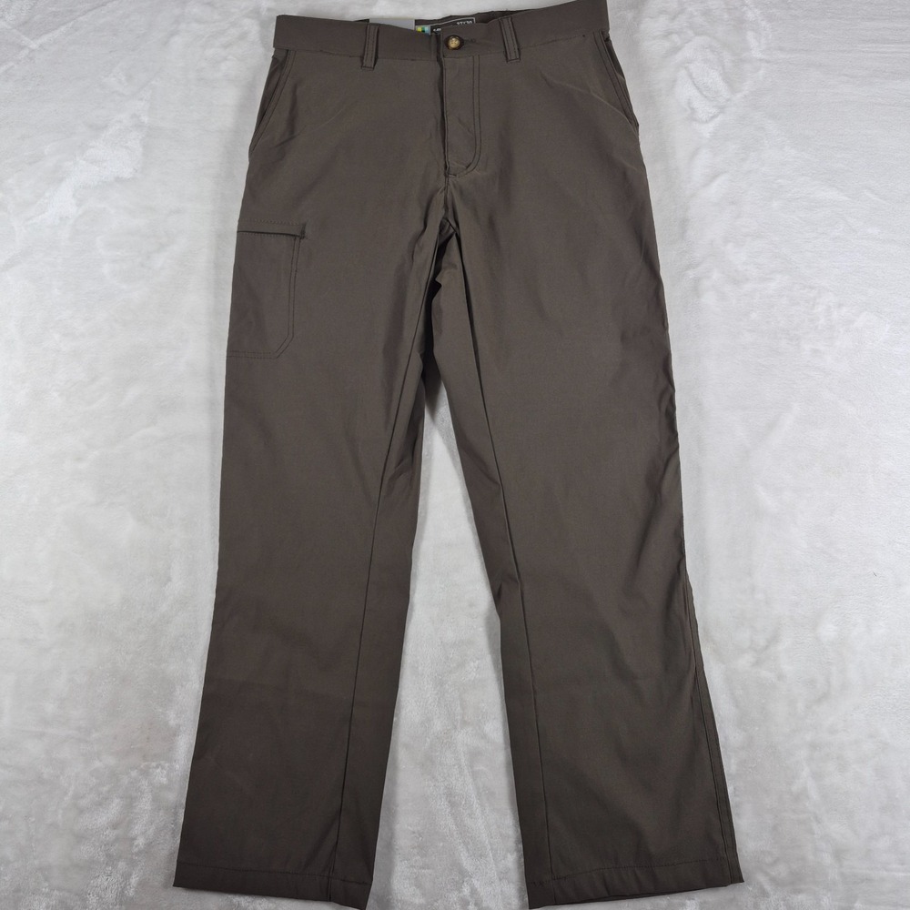 UB Tech Performance Pants Men's 32x30 Olive Green Comfort Waist Chino Cargo NWT